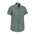 Dark Blue - Lifestyle - Mountain Warehouse Mens Coconut Slub Short-Sleeved Shirt
