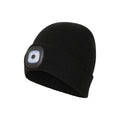 Black - Side - Mountain Warehouse Mens Highlands Torch Beanie