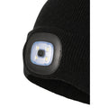 Black - Close up - Mountain Warehouse Mens Highlands Torch Beanie