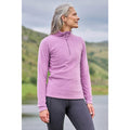 Dusky Purple - Front - Mountain Warehouse Womens-Ladies Camber II Fleece Top