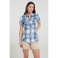 Bright Blue - Front - Mountain Warehouse Womens-Ladies Cotton Holiday Shirt