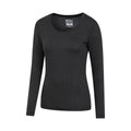 Black - Side - Mountain Warehouse Womens-Ladies Keep The Heat Round Neck Thermal Top (Pack of 2)