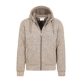 Beige - Pack Shot - Mountain Warehouse Mens Nevis II Faux Fur Hoodie