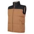 Tan - Side - Mountain Warehouse Mens Rock Borg Padded Gilet