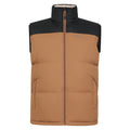 Tan - Front - Mountain Warehouse Mens Rock Borg Padded Gilet