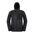 Jet Black - Front - Mountain Warehouse Mens Turbine II Softshell Padded Jacket