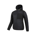 Jet Black - Side - Mountain Warehouse Mens Turbine II Softshell Padded Jacket