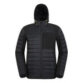 Black - Front - Mountain Warehouse Mens Turbine II Softshell Padded Jacket