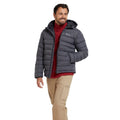 Grey - Pack Shot - Mountain Warehouse Mens Seasons II Padded Jacket