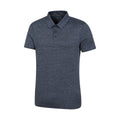 Navy - Side - Mountain Warehouse Mens Agra Stripe Polo Shirt