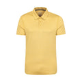 Yellow - Front - Mountain Warehouse Mens Agra Stripe Polo Shirt