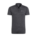 Black - Front - Mountain Warehouse Mens Agra Stripe Polo Shirt