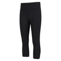 Black - Lifestyle - Mountain Warehouse Womens-Ladies Blackout Capri High Waist Leggings