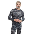 Green - Lifestyle - Mountain Warehouse Mens Talus Camouflage Thermal Top