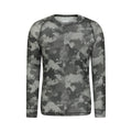 Green - Front - Mountain Warehouse Mens Talus Camouflage Thermal Top