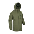 Green - Side - Mountain Warehouse Mens Glacier II Long Waterproof Jacket