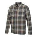 Dark Khaki - Lifestyle - Mountain Warehouse Mens Stream II Flannel Lined Shirt