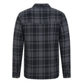 Charcoal - Pack Shot - Mountain Warehouse Mens Stream II Flannel Lined Shirt