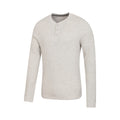 Beige - Side - Mountain Warehouse Mens Selby Waffle Henley T-Shirt