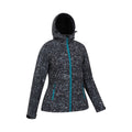 Black - Lifestyle - Mountain Warehouse Womens-Ladies Exodus Animal Print Water Resistant Soft Shell Jacket