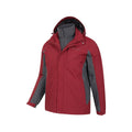 Red - Side - Mountain Warehouse Mens Thunderstorm 3 in 1 Waterproof Jacket