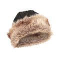 Charcoal - Side - Mountain Warehouse Womens-Ladies Faux Fur Winter Hat