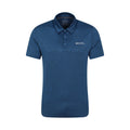 Dark Blue - Pack Shot - Mountain Warehouse Mens Deuce IsoCool Polo Shirt