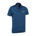 Dark Blue - Close up - Mountain Warehouse Mens Deuce IsoCool Polo Shirt