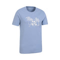 Blue - Side - Mountain Warehouse Mens Ocean Drive Organic T-Shirt