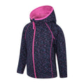 Indigo - Lifestyle - Mountain Warehouse Childrens-Kids Kayleigh II Stripe Full Zip Hoodie