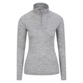 Black - Lifestyle - Mountain Warehouse Womens-Ladies Merino Wool Zip Neck Thermal Top