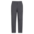 Grey - Front - Mountain Warehouse Mens Trek Stretch Long Winter Hiking Trousers