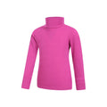 Bright Pink - Lifestyle - Mountain Warehouse Childrens-Kids Talus Roll Neck Long-Sleeved Top