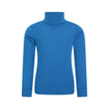 Cobalt - Front - Mountain Warehouse Childrens-Kids Talus Roll Neck Long-Sleeved Top