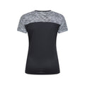 Black - Back - Mountain Warehouse Womens-Ladies Pro Reflective Running T-Shirt