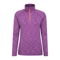 Berry - Front - Mountain Warehouse Womens-Ladies Bend & Stretch Half Zip Midlayer