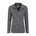 Black - Lifestyle - Mountain Warehouse Womens-Ladies Bend & Stretch Half Zip Midlayer