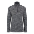 Black - Pack Shot - Mountain Warehouse Womens-Ladies Bend & Stretch Half Zip Midlayer