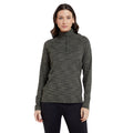 Khaki Green - Pack Shot - Mountain Warehouse Womens-Ladies Bend & Stretch Half Zip Midlayer