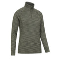 Khaki Green - Pack Shot - Mountain Warehouse Womens-Ladies Bend & Stretch Half Zip Midlayer