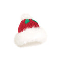 Red - Back - Mountain Warehouse Womens-Ladies Mrs Claus Pom Pom Christmas Beanie