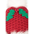 Red - Close up - Mountain Warehouse Womens-Ladies Mrs Claus Pom Pom Christmas Beanie