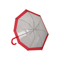 Clear-Red - Side - Mountain Warehouse Dome Stick Umbrella