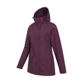 Burgundy - Side - Mountain Warehouse Womens-Ladies Glacial Extreme Waterproof Jacket