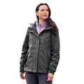 Green - Close up - Mountain Warehouse Womens-Ladies Storm 3 in 1 Waterproof Jacket