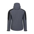 Charcoal - Back - Mountain Warehouse Mens Radius Recycled Soft Shell Jacket