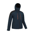 Dark Blue - Side - Mountain Warehouse Mens Radius Recycled Soft Shell Jacket