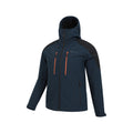 Dark Blue - Lifestyle - Mountain Warehouse Mens Radius Recycled Soft Shell Jacket