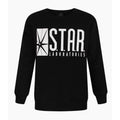 Black - Front - DC Comics Childrens-Boys Official Flash TV Star Laboratories Sweatshirt