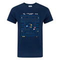Blue - Front - Pacman Mens Classic Action Scene T-Shirt